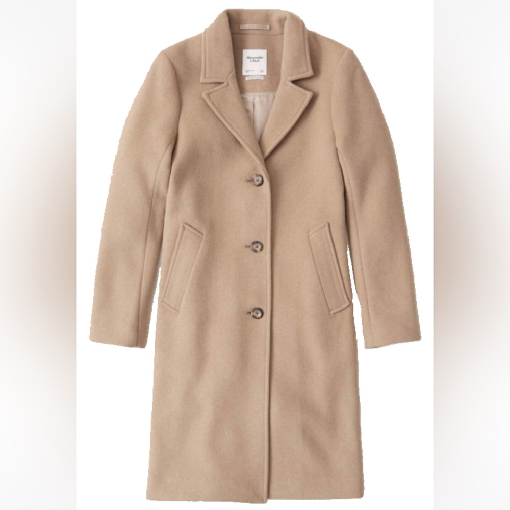 Abercrombie & Fitch || Wool Blend Dad Coat